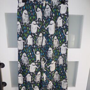 77 KIDS BY AMERICAN EAGLE ABOMINABLE SNOWMAN PAJAMA BOTTOMS SIZE M (10) NWOT